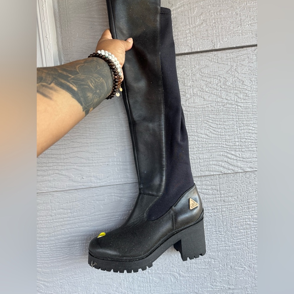 Black Knee-High Boots